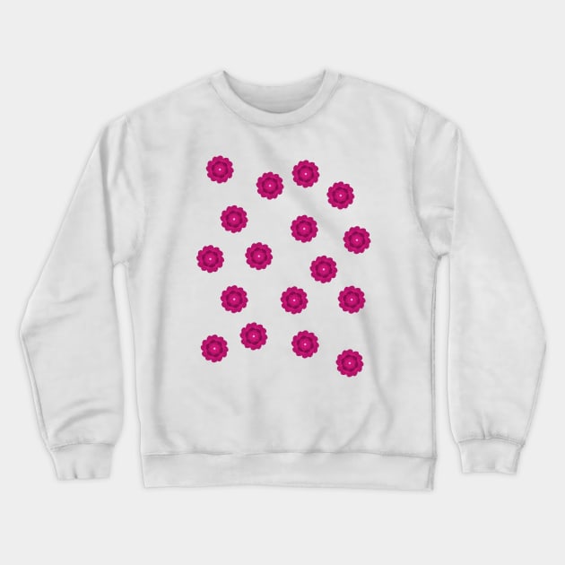 Flowers pink Crewneck Sweatshirt by Fadmel